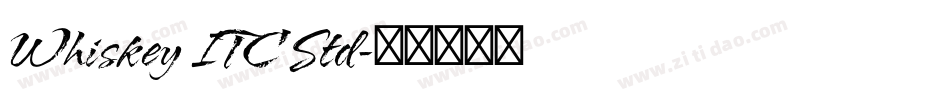 Whiskey ITC Std字体转换